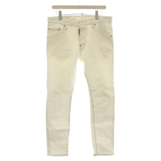 【中古】ディースクエアード DSQUARED2 Skater Jean ホワイトデニム デニムパンツ ジーンズ 48 白 S71LB0595