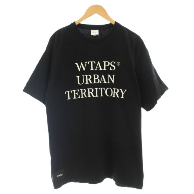 【中古】ダブルタップス WTAPS 24SS WUT SS TEE BLACK Tシャツ 半袖 ロゴ 03 黒 ブラック /☆G メンズ