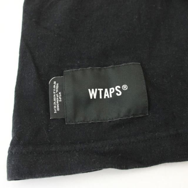 【中古】ダブルタップス WTAPS 24SS WUT SS TEE BLACK Tシャツ 半袖 ロゴ 03 黒 ブラック /☆G メンズ_5