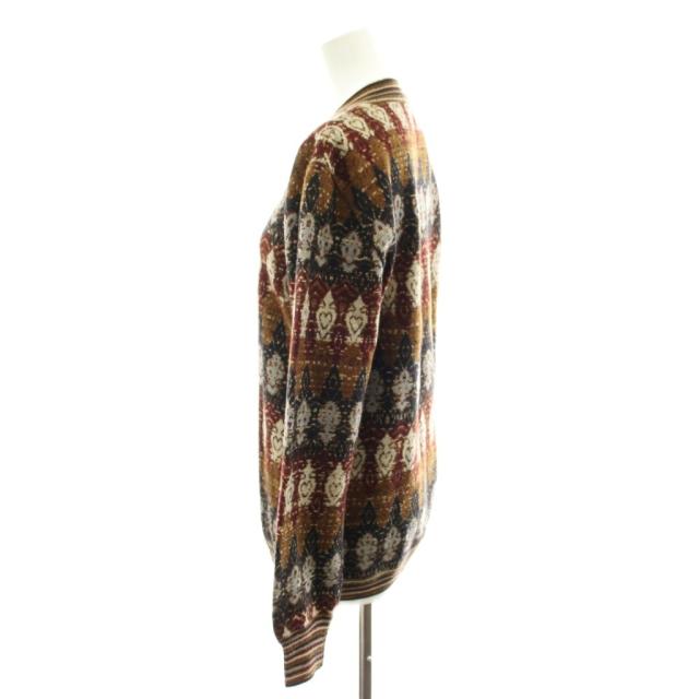 【中古】ミッソーニ MISSONI セットアップ ニット セーター 長袖 フレアスカート ひざ丈 総柄 ウール 46 42 茶 【中古】ミッソーニ MISSONI セットアップ ニット セーター 長袖 フレアスカート ひざ丈 総柄 ウール 46 42 茶