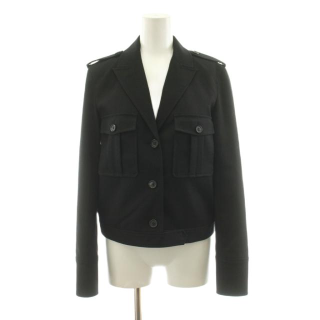 【中古】行動論理 23AW TEXTURED GAB BXY MILITARY JKT ミリタリー上衣 遊撃手丈 毛糸 0 黒