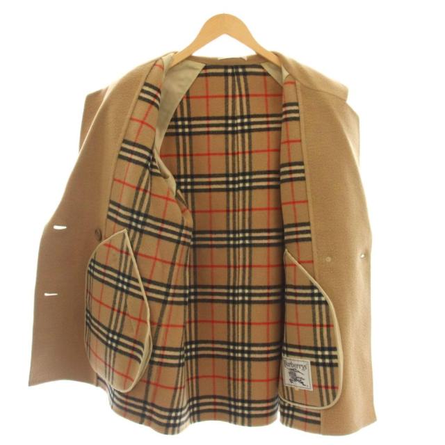 【中古】バーバリーズ Burberrys ビンテージ ウール ダブルコート 裏ノバチェック ベージュ 751-691-50_3