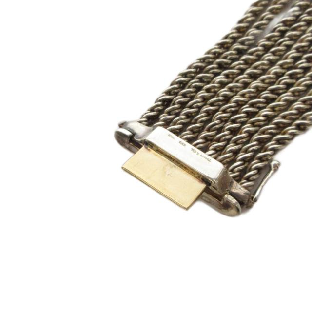 【中古】ティファニー TIFFANY &amp; CO. ツイストロープ 9連 チェーンブレスレット 925 シルバーカラー /KH ■OH_6
