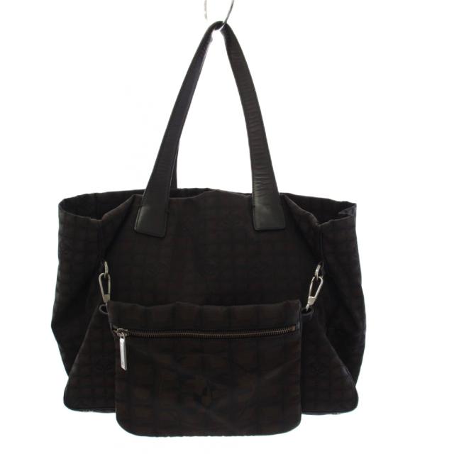 【中古】シャネル CHANEL ニュートラベルライン トートバッグ ハンドバッグ 茶 A26156 /KH ■OH レディース