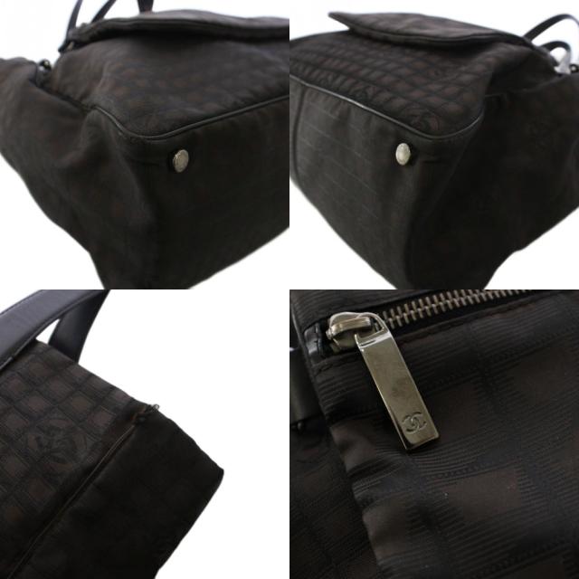 【中古】シャネル CHANEL ニュートラベルライン トートバッグ ハンドバッグ 茶 A26156 /KH ■OH レディース_8