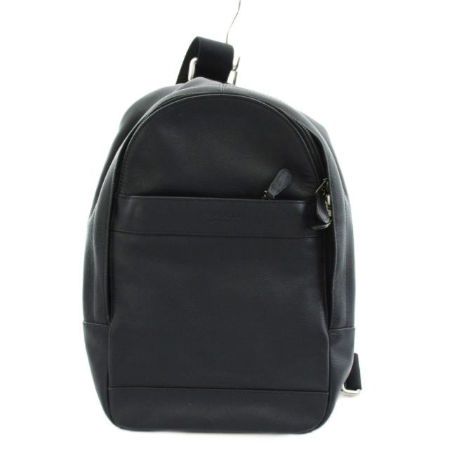 【中古】コーチ COACH ボディバッグ レザー 紺 ネイビー /AN1 メンズ