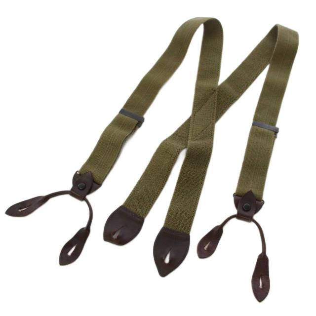 【中古】ナイジェルケーボン NIGEL CABOURN US ARMY SUSPENDER サスペンダー カーキ メンズ