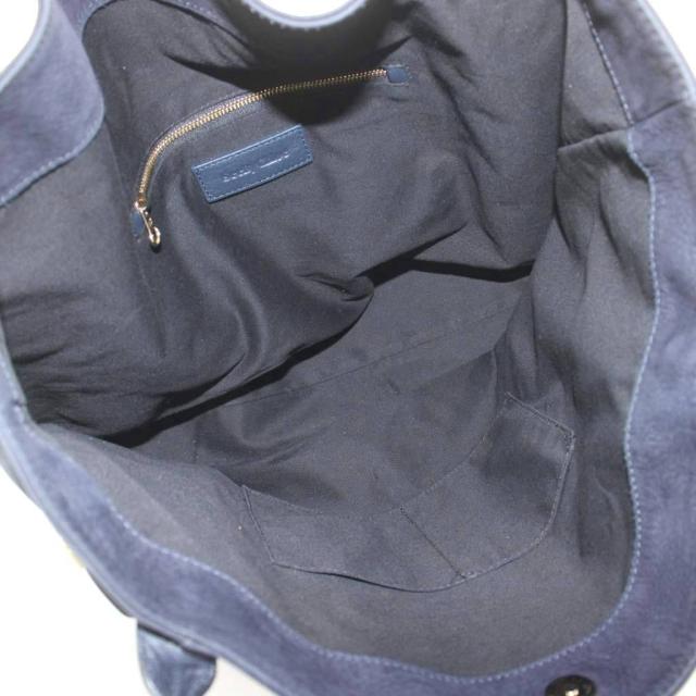 【中古】シーバイクロエ SEE BY CHLOE トートバッグ ハンドバッグ スエード 紺 ネイビー /KU レディース_4