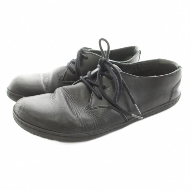 【中古】ビボベアフット Vivobarefoot NATURAL ベアフットシューズ レースアップ レザー 黒 ブラック