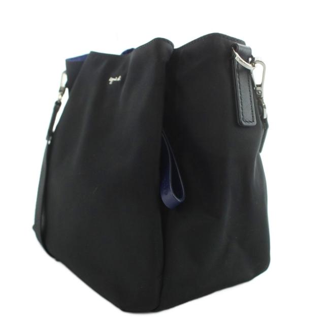 【中古】アニエスベー agnes b. ショルダーバッグ ナイロン 黒 ブラック /AN33 レディース_3
