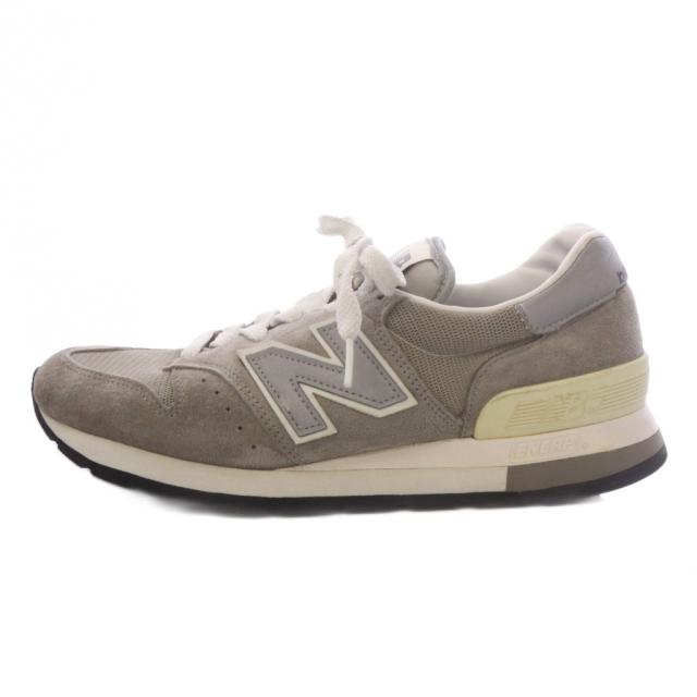 【中古】ニューバランス NEW BALANCE M995GR スニーカー シューズ スエード US9 グレー /TK メンズ