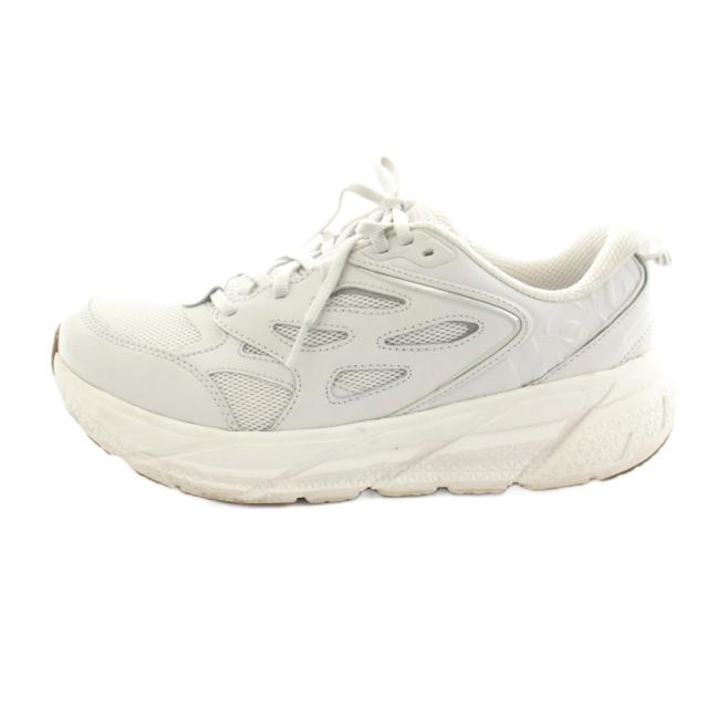 【中古】ホカオネオネ クリフトン L アスレチック スニーカー ローカット レザー メッシュ US10.5 27.5cm
