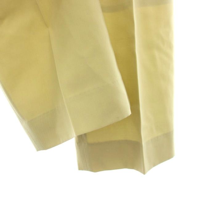 【中古】オーラリー AURALEE 24年製 LIGHT WOOL MAX GABARDINE SLACKS パンツ スラックス 3 黄緑 A24AP02MG /YM_7