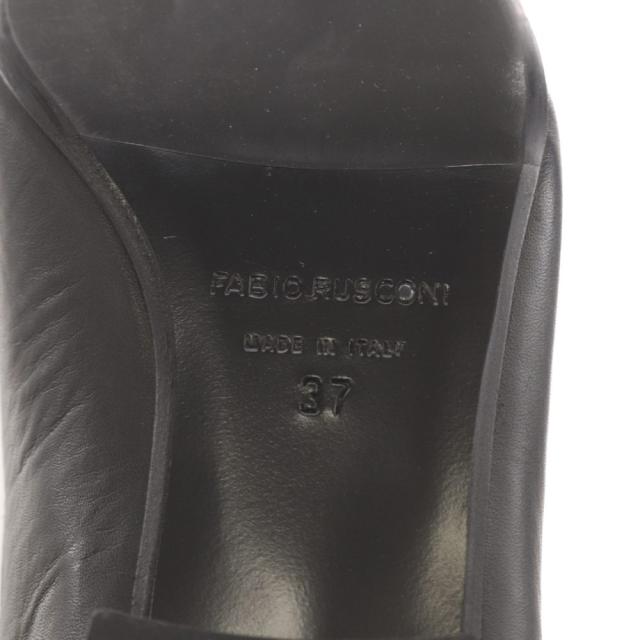 【中古】ファビオルスコーニ FABIO RUSCONI ロングブーツ ポインテッドトゥ ヒール レザー 37 黒 ブラック /AN19_3
