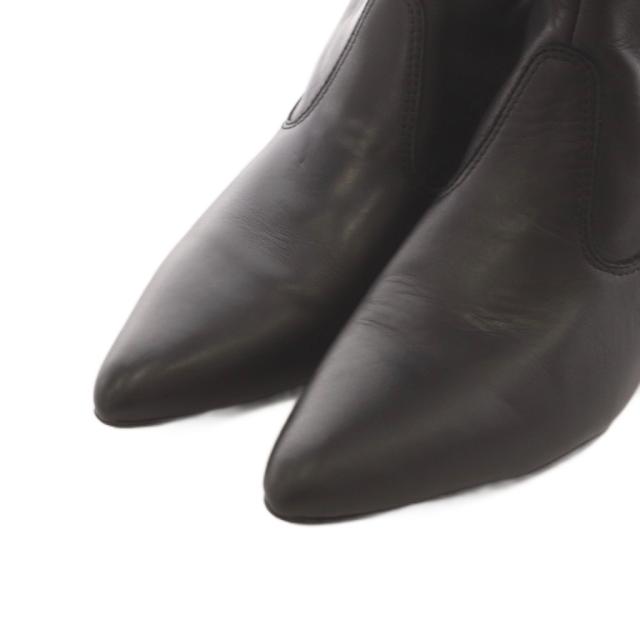 【中古】ファビオルスコーニ FABIO RUSCONI ロングブーツ ポインテッドトゥ ヒール レザー 37 黒 ブラック /AN19_5
