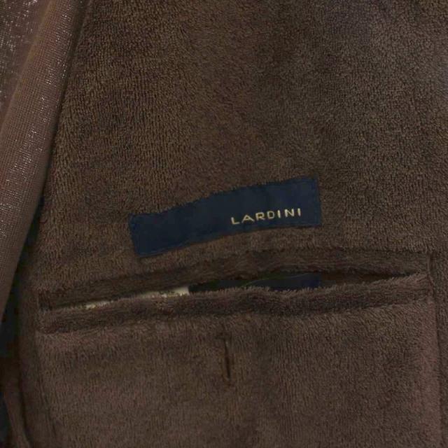 【中古】ラルディーニ LARDINI パイル地 テーラードジャケット M 茶 JGGM50 /BM メンズ_2