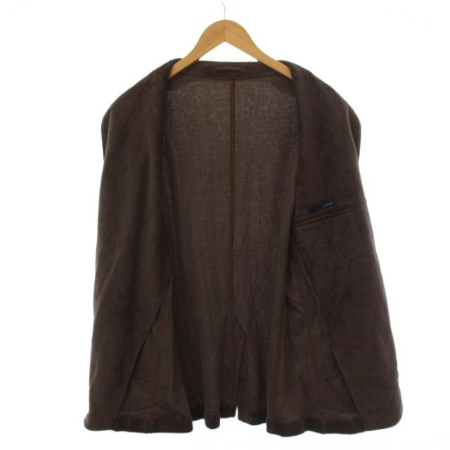 【中古】ラルディーニ LARDINI パイル地 テーラードジャケット M 茶 JGGM50 /BM メンズ_3