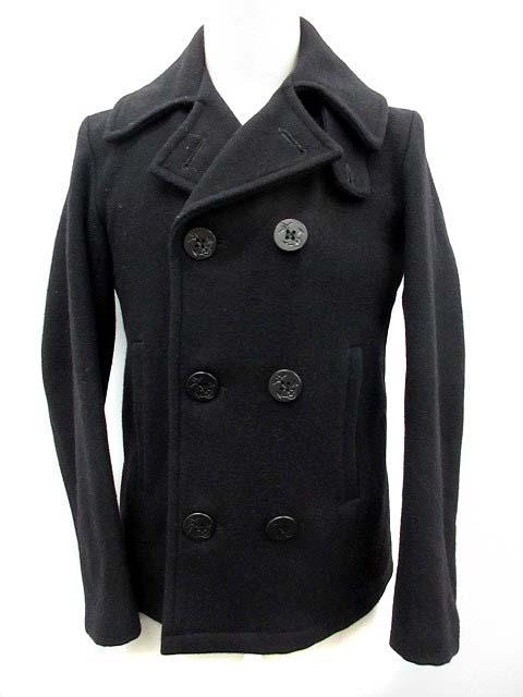 中古 フィデリティ Fidelity Pコート ピーコート ショート丈 ウール混 黒 S Q10 メンズの通販はau Pay マーケット ブランド古着のベクトル