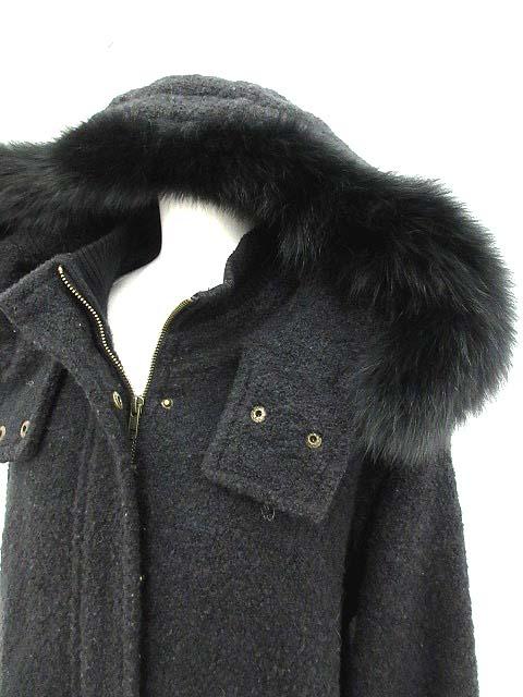 中古 スナイデル Snidel ボア コート ロング フォックスファー フード付き F 黒 Ym レディースの通販はau Pay マーケット ブランド古着のベクトル