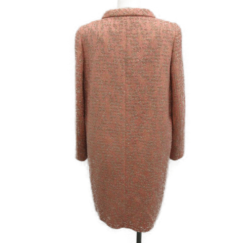 アドーア Adore ノーカラーコート ロング ツイード 36 ピンク Og レディース ベクトル 中古 の通販はau Pay マーケット ブランド古着のベクトル