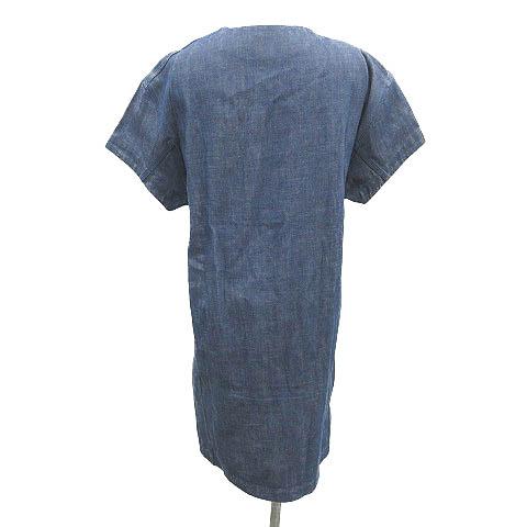 中古 ハイク Hyke デニムワンピース ひざ丈 半袖 2 インディゴ Og28 レディースの通販はau Pay マーケット ブランド古着のベクトル