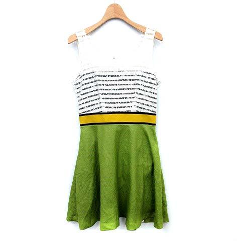 中古 ラブレス Loveless ワンピース ノースリーブ ボーダー レース 34 白 黄 黄緑 G レディースの通販はau Pay マーケット ブランド古着のベクトル