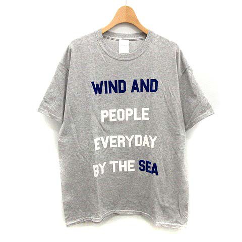 中古 ウィンダンシー Wind And Sea Tシャツ カットソー 半袖 L グレー