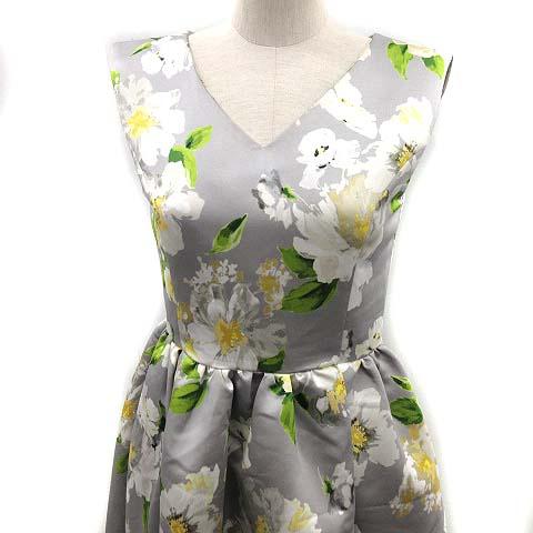 中古 チェスティ Chesty ワンピース 花柄 フレア ひざ丈 ノースリーブ 0 グレー 黄 黄緑 Ek レディースの通販はau Pay マーケット ブランド古着のベクトル