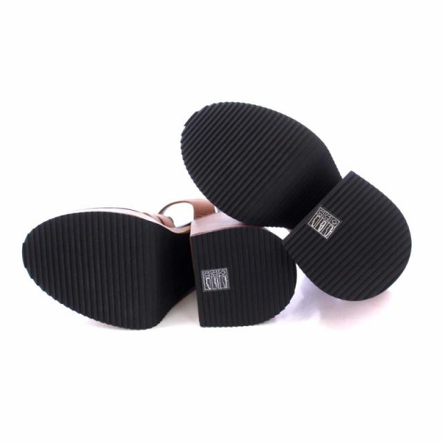 【中古】未使用品 ディースクエアード PLATFORM HEELED SANDALS 厚底サンダル レザー ストラップ 35 23.5cm 茶の通販は 【中古】未使用品 ディースクエアード PLATFORM HEELED SANDALS 厚底サンダル レザー ストラップ 35 23.5cm 茶の通販は