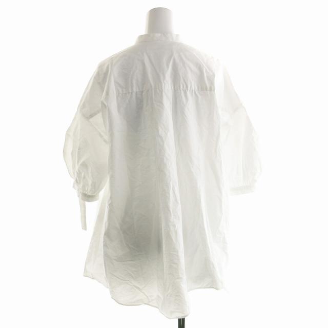 【中古】エンフォルド ENFOLD 24SS WAVE-HEM SHIRT シャツ ブラウス ボリューム袖 ノーカラー コットン 半袖 38 Mの通販は 【中古】エンフォルド ENFOLD 24SS WAVE-HEM SHIRT シャツ ブラウス ボリューム袖 ノーカラー コットン 半袖 38 Mの通販は