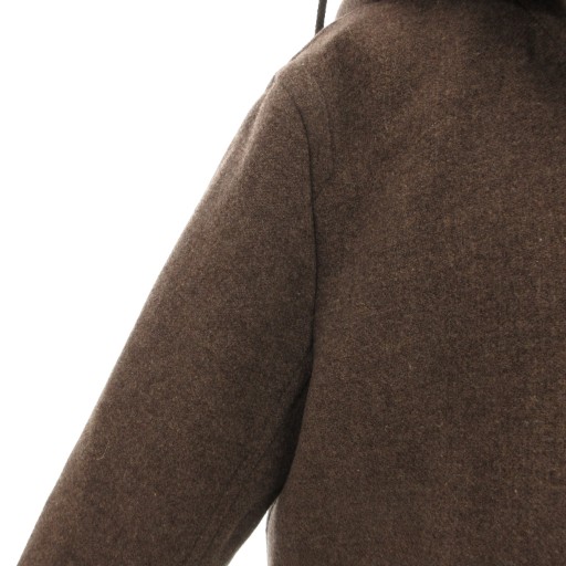 中古】カバンドズッカ CABANE de zucca フード付きコート ミドル丈 茶