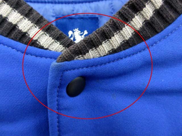 中古 アールニューボールド R Newbold ジャケット ブルゾン スタジャン 袖レザー M 青 黒 Ym メンズの通販はau Pay マーケット ブランド古着のベクトル