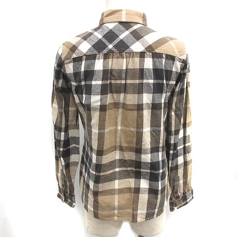 中古 バーバリーブルーレーベル Burberry Blue Label シャツ 長袖 チェック 36 茶 ブラウン Co2 レディースの通販はau Pay マーケット ブランド古着のベクトル