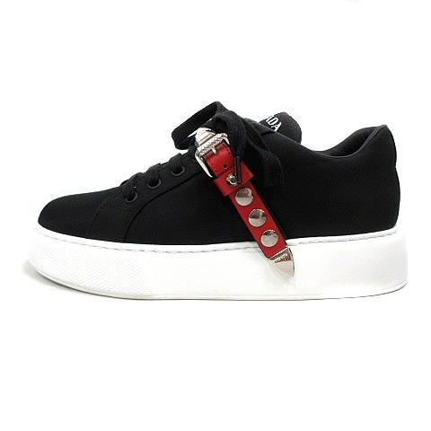 prada buckle sneakers