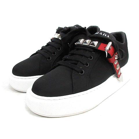 prada buckle sneakers