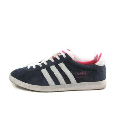 中古 アディダス Adidas ガゼル Gazelle スニーカー シューズ スエード 22 5cm 紺 白 ピンク V250 Hhの通販はau Pay マーケット ブランド古着のベクトル