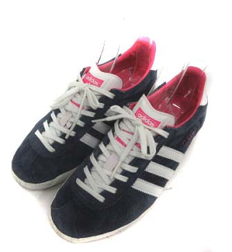 中古 アディダス Adidas ガゼル Gazelle スニーカー シューズ スエード 22 5cm 紺 白 ピンク V250 Hhの通販はau Pay マーケット ブランド古着のベクトル