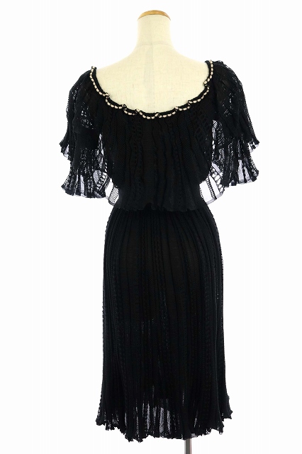 中古 アレキサンダーマックイーン Alexander Mcqueen ワンピース レース シルク ロング 半袖 S 黒 ブラックの通販はau Pay マーケット ブランド古着のベクトル