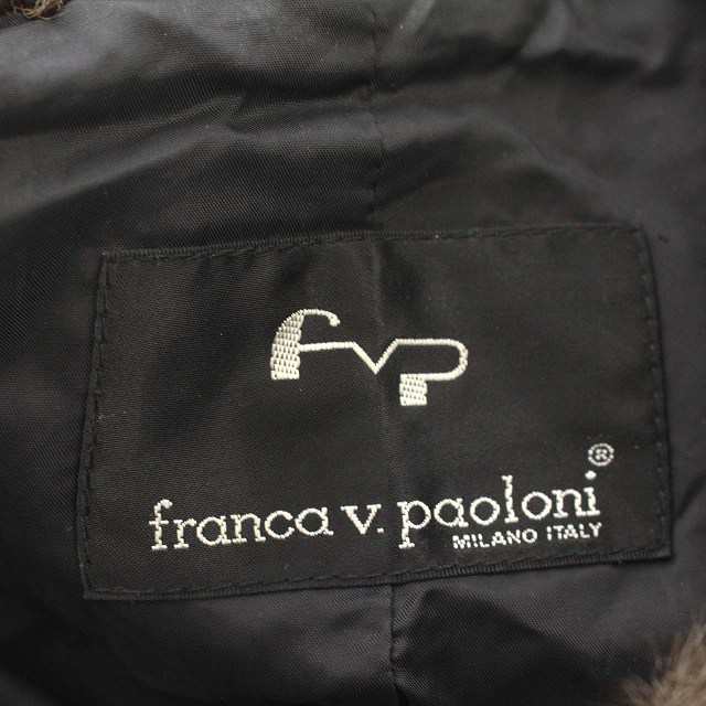 中古】フランカ パオローニ franca v paoloni フェイクファー コート