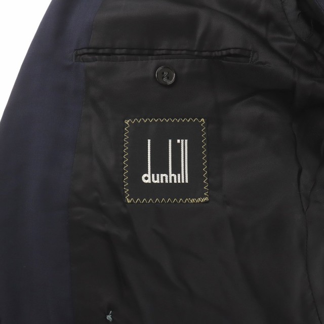 中古】ダンヒル dunhill テーラードジャケット 紺ブレ ダブル 総裏地