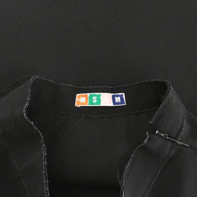 中古】エムエスジーエム MSGM フレアスカート ひざ丈 38 M 黒 ブラック