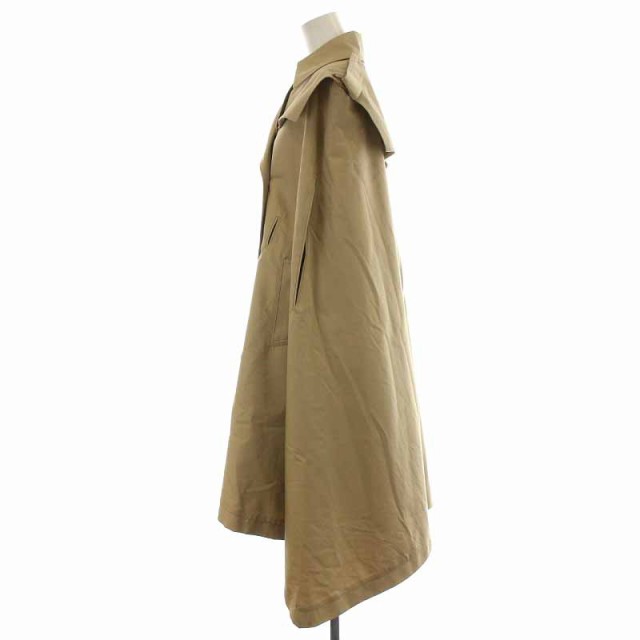 【中古】マイラン MYLAN Mantle Trench Coat マントルトレンチコート ポンチョ マント ライナー付き F ベージュ｜au PAY  マーケット