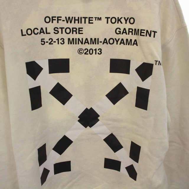 年末SALE❤新品 オフホワイト OFF-WHITE プルオーバーパーカー