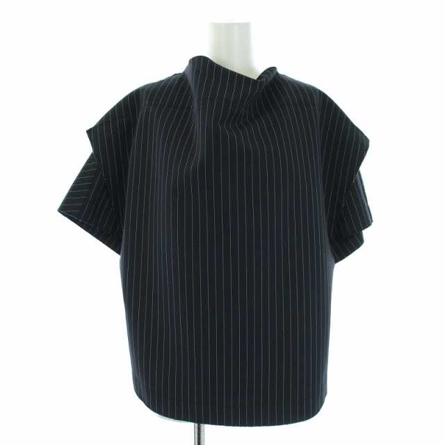 中古】未使用品 ウェルダン WE11DONE 2022 NAVY COWL NECK TOP シャツ