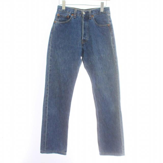 【中古】Levi's ヴィンテージ 90s 501 デニムパンツ ジーンズ テーパード ボタンフライ USED加工 544刻印 W27 Lの通販は