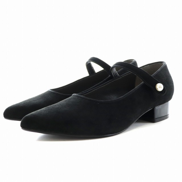 【中古】トッカ TOCCA 23AW PEARL MARY JANE PUMPS パンプス 37 23.5cm 黒 SETZSW0251 ■OFの通販は