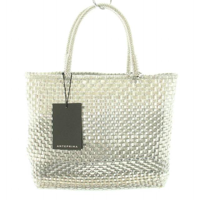 【中古】アンテプリマ イントレッチオ スモール ワイヤーバッグ インナーバッグ付き シルバー ▲H レディースの通販は