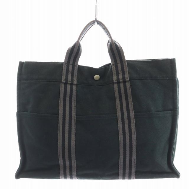 【中古】エルメス HERMES フールトゥMM トートバッグ ハンドバッグ 黒 ブラック /AN26 ■OH レディース