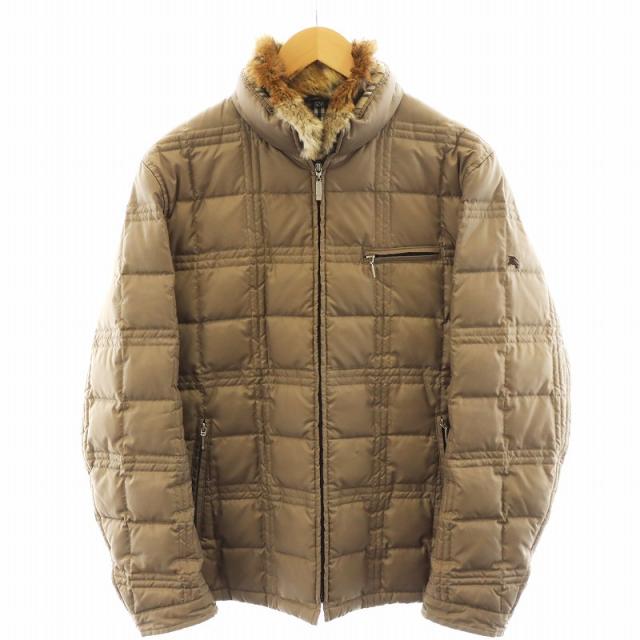 バーバリーブラックレーベル】ラビットファーブルゾン バーバリー