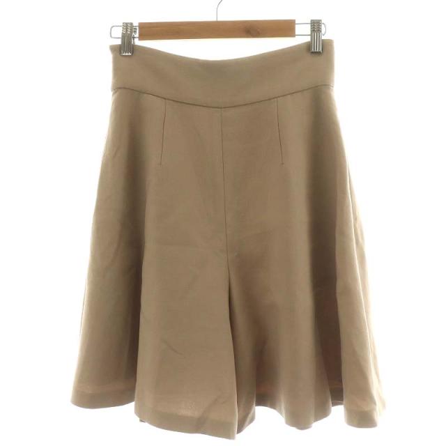 【中古】フォクシー FOXEY キュロットパンツ ショートパンツ ウール 38 ベージュ 39333 /KH ■PN レディース